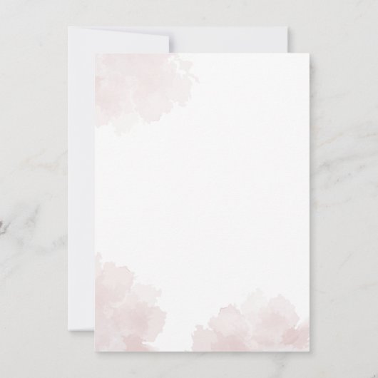 Moderne Floral 60e verjaardag Botanische Waterverf Kaart (Achterkant)