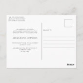 Moderne Floral Afstuderen 2022 Foto aankondiging Briefkaart (Achterkant)