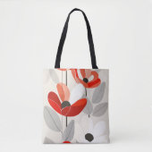 Moderne Floral Art Print Tote Bag (Voorkant)