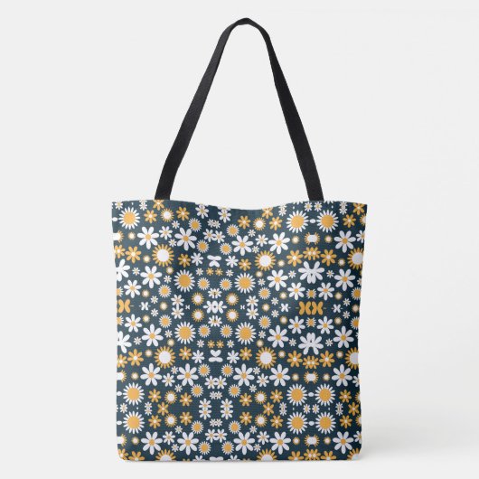 Moderne Floral Canvas tas (Achterkant)