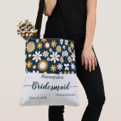 Moderne Floral Canvas tas (Dichtbij)
