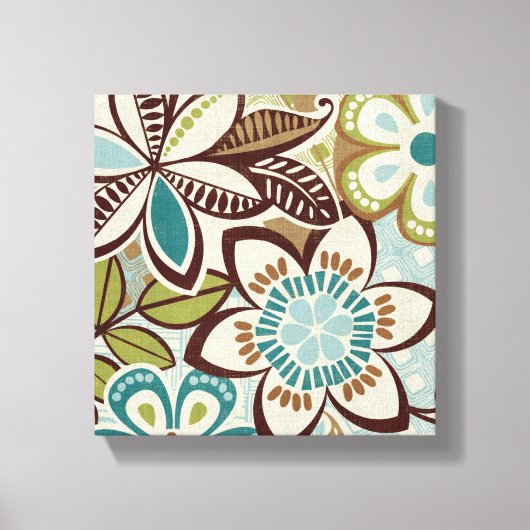 Moderne Floral Design Canvas Afdruk (Voorkant)