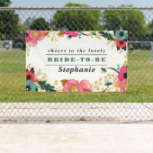 Moderne Floral Design Large Vrijgezellenfeest Bann Spandoek (Insitu)