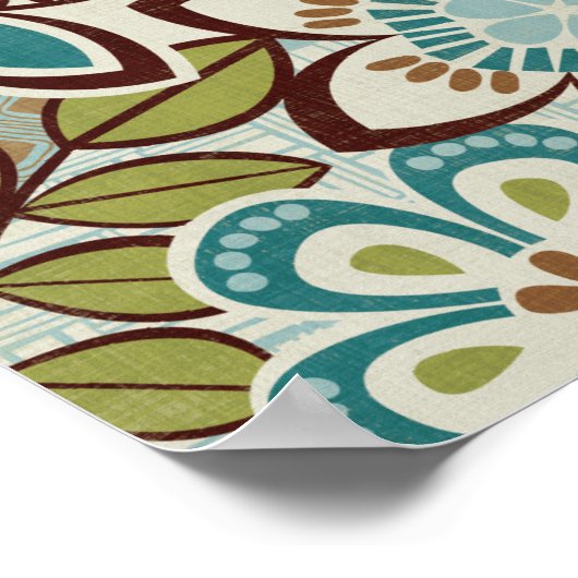 Moderne Floral Design Poster (Hoek)