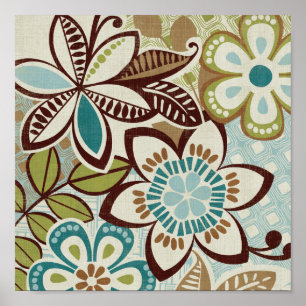 Moderne Floral Design Poster