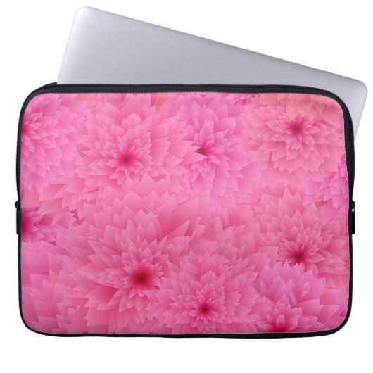 Moderne Floral Electronics tas met vet Roos motief (Voorkant)