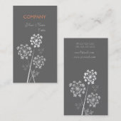 Moderne Floral Elegant Fancy Dream Professional Visitekaartje (Voorkant / Achterkant)