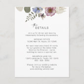 Moderne Floral Enclosure Card Informatiekaartje (Voorkant)