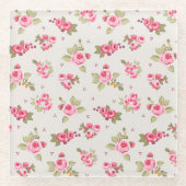 Moderne  Floral Home Decor Glazen Onderzetters (Voorkant)