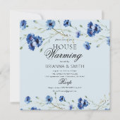 Moderne Floral Housewarming Kaart (Voorkant)