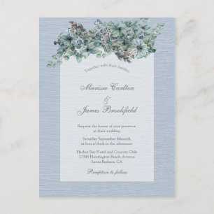 Moderne Floral in één bruiloft RSVP Briefkaart