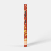 Moderne Floral Inspirivity Sinaasappel Fun Abstrac Samsung Galaxy Hoesje (Rechterkant)