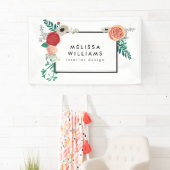 moderne Floral Motif Banner (Insitu)