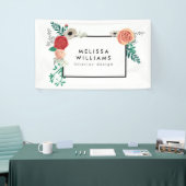 moderne Floral Motif Banner (Beurs)