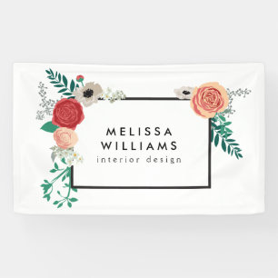  moderne Floral Motif Banner