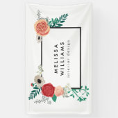 moderne Floral Motif Banner (Verticaal)
