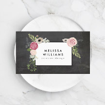  Moderne Floral Motif op Chalkboardontwerper