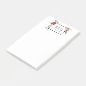  moderne Floral Motif Post-it® Notes (Schuin)