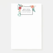  moderne Floral Motif Post-it® Notes (Voorkant)
