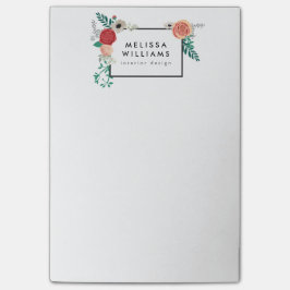 moderne Floral Motif Post-it® Notes
