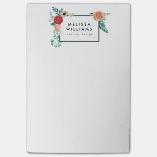 moderne Floral Motif Post-it® Notes