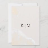 Moderne Floral Navy Traditional Lijst Wedding Kaart (Achterkant)