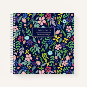Moderne Floral Notitieboek