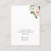 Moderne Floral oorbel houder Visitekaartje (Achterkant)