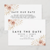 Moderne Floral Orchards Wedding Save the Date Card Kaart (Voorkant / Achterkant)