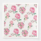 Moderne  Floral Paper Dinner Napkins Servet (Voorkant)
