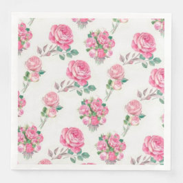 Moderne  Floral Paper Dinner Napkins Servet