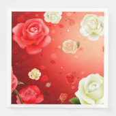 Moderne  Floral Paper Dinner Napkins Servet (Voorkant)