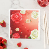 Moderne  Floral Paper Dinner Napkins Servet (Insitu)