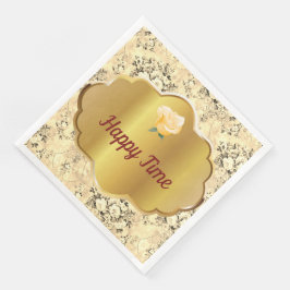 Moderne  Floral Paper Dinner Napkins Servet