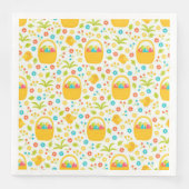 Moderne  Floral Paper Dinner Napkins Servet (Voorkant)