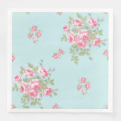 Moderne  Floral Paper Dinner Napkins Servet (Voorkant)