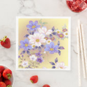 Moderne  Floral Paper Dinner Napkins Servet (Insitu)