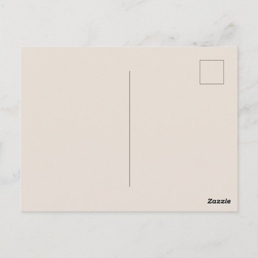 Moderne  Floral Paris Cafe Briefkaart (Achterkant)