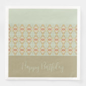 Moderne Floral Pattern Gehechte Ontwerper Servet (Voorkant)