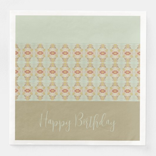 Moderne Floral Pattern Gehechte Ontwerper Servet (Voorkant)