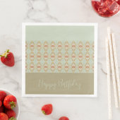 Moderne Floral Pattern Gehechte Ontwerper Servet (Insitu)