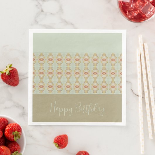 Moderne Floral Pattern Gehechte Ontwerper Servet (Insitu)