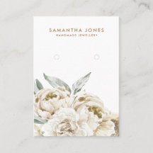 Moderne Floral Peonies Oorbellen Sieraden Display