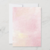 Moderne Floral Quinceanera 15e verjaardag Roze Kaart (Achterkant)