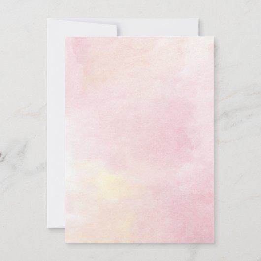 Moderne Floral Quinceanera 15e verjaardag Roze Kaart (Achterkant)