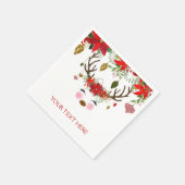  moderne Floral Reindedarpartij Servet (Hoek)