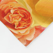 Moderne Floral Rozen en Initiaal Chevrons Fleece Deken (Hoek)