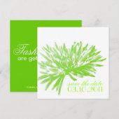 Moderne Floral sla de Datumkaarten op Kaart (Voorkant / Achterkant)