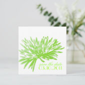 Moderne Floral sla de Datumkaarten op Kaart (Staand voorkant)