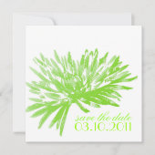 Moderne Floral sla de Datumkaarten op Kaart (Voorkant)